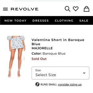 MAJORELLE Blue Floral Blouse